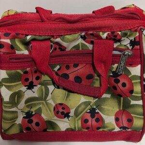 Sachi 34-029 Insulated Fashion Lunch Tote, Ladybug